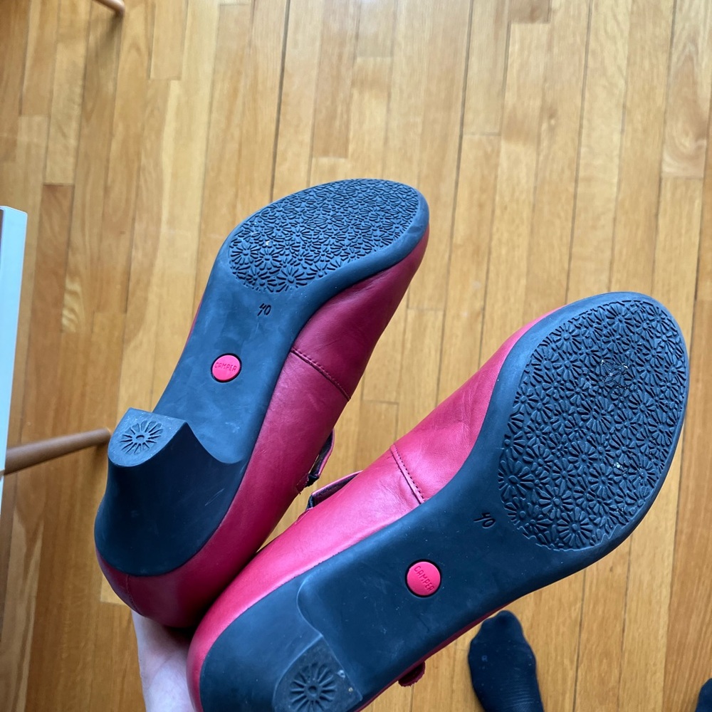 Camper Women's Red Mary Jane Shoes - Model Helena - Picture 4 of 6